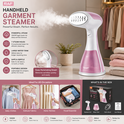 Portable Steam Iron – Handheld Garment Steamer for Quick & Easy Wrinkle Removal