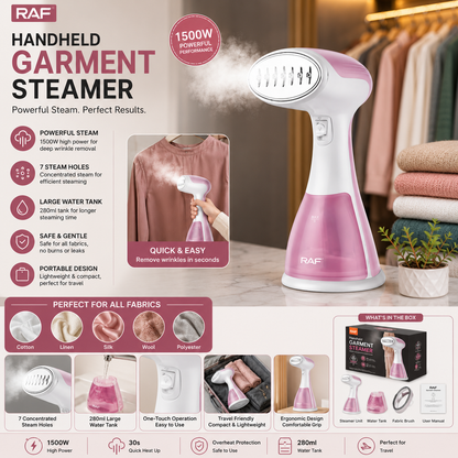 Portable Steam Iron – Handheld Garment Steamer for Quick & Easy Wrinkle Removal