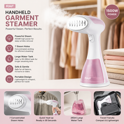 Portable Steam Iron – Handheld Garment Steamer for Quick & Easy Wrinkle Removal